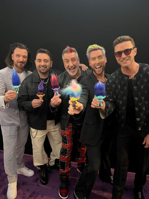 From left: JC Chasez, Chris Kirkpatrick, Joey Fatone, Lance Bass, and Justin Timberlake